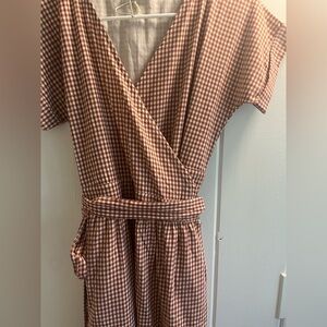 Little Cottonwood red gingham dress